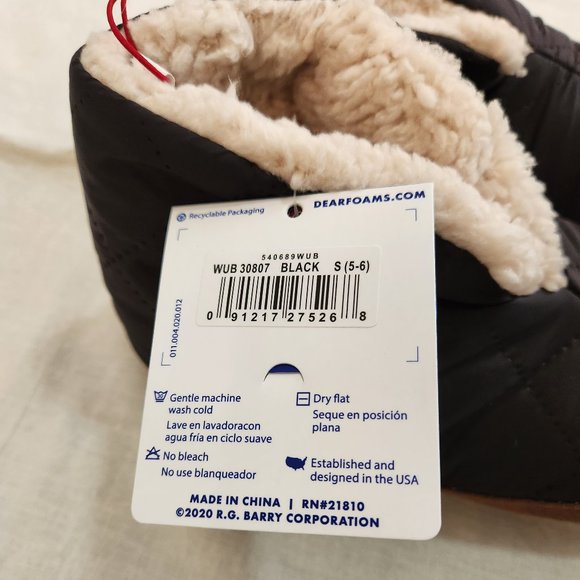 NWT Dearfoams Warm up Bootie Slipper - Small - Picture 7 of 9